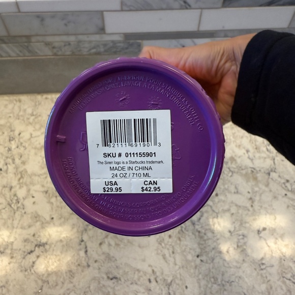 Starbucks Dia De Los Muertos 2024 Ombre Tumbler 24oz /sugar skull topper - Picture 5 of 8